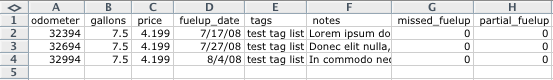 Excel Screenshot